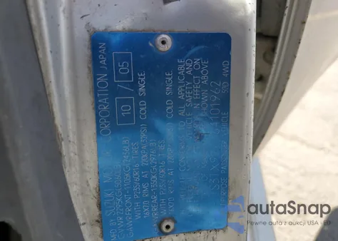 2006 Suzuki Xl7 из США, поврежденный, VIN JS3TX92V164101962